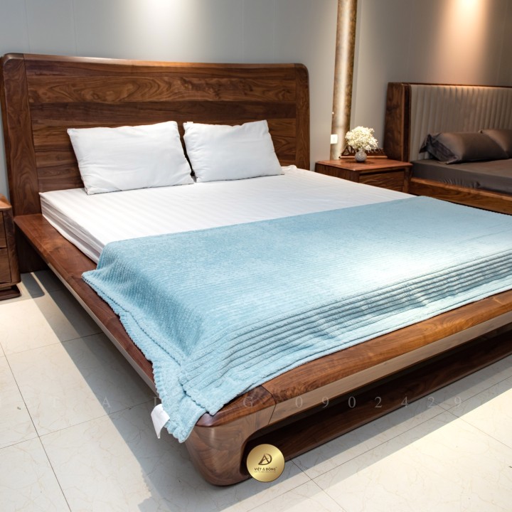 Giường ngủ gỗ óc chó VLUXE-GN-01